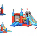 9021 medieval castle bounce house with slide