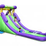 9029A bounceland double water slide with pool