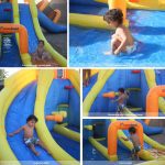 9045 big splash triple slide water park kids play features