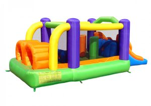 9063 obstacle pro-racer combo bounce house slide