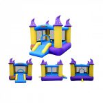 bounceland wizard magic bounce house kids side front back view