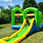 9125 bounceland bounce 'n splash wet or dry combo bounce house water slide kids play outdoor indoor fun