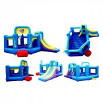 9143 pop star bounce house with slide