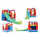 9253 playstation wet or dry combo bounce house water side back front view