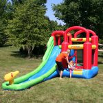 9253 playstation wet or dry combo bounce house water slide kids play outdoor
