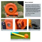 w4L blower included for bounce house