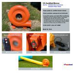 w2l blower included bounce house