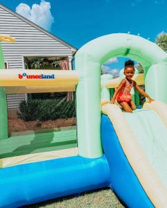bounce 'n splash island wet or dry bounce house water slide kids play